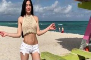 Georgina mazzeo no bra nipple slip